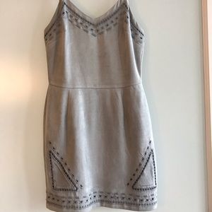 Grey suede JOA dress